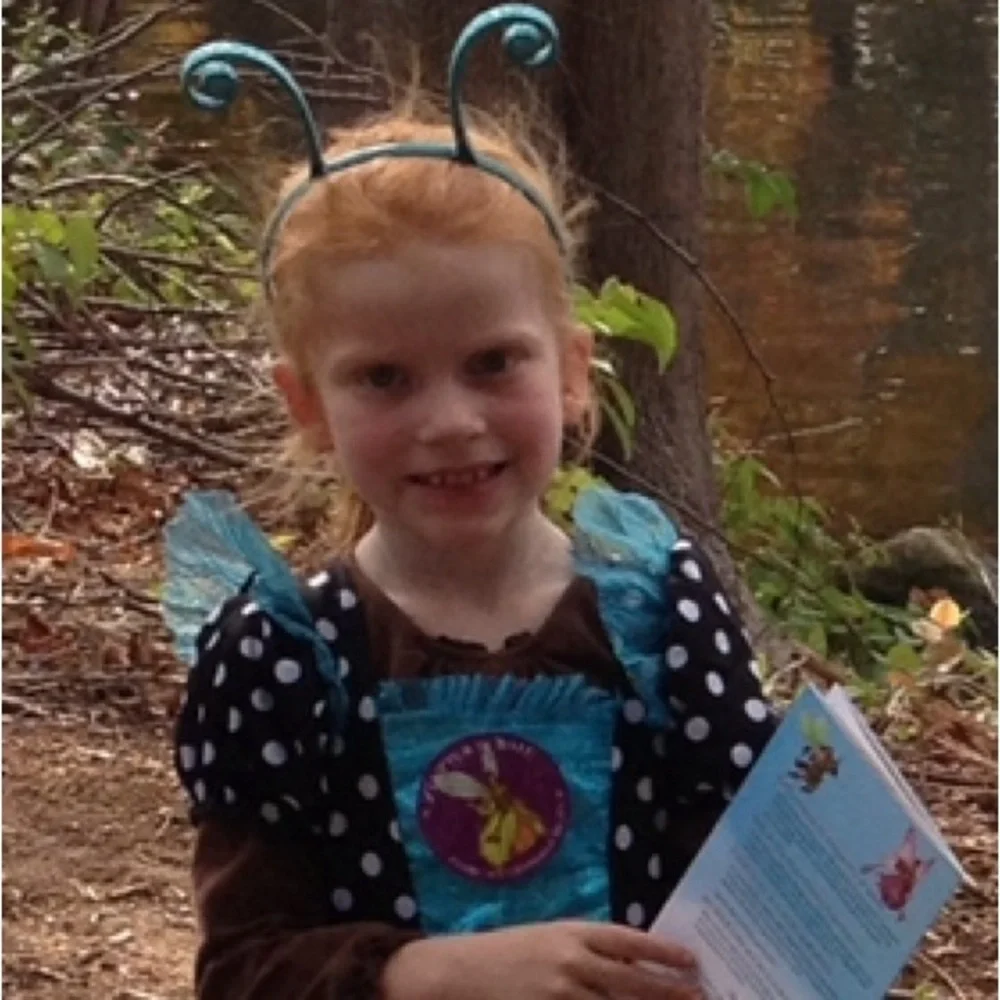 Blue and black butterfly fairy costume size 4